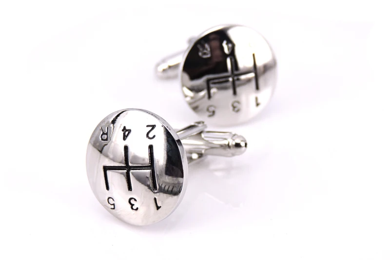 WN высококачественные серебряные запонки из нержавеющей стали с логотипом