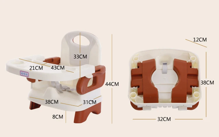 구매 안전한 PP 다기능 휴대용 접이식 아기 식사 높은 의자, 조절 가능한 좌석, 어린이 식사 테이블 의자, 식사, 유아용 높은 의자, 안전