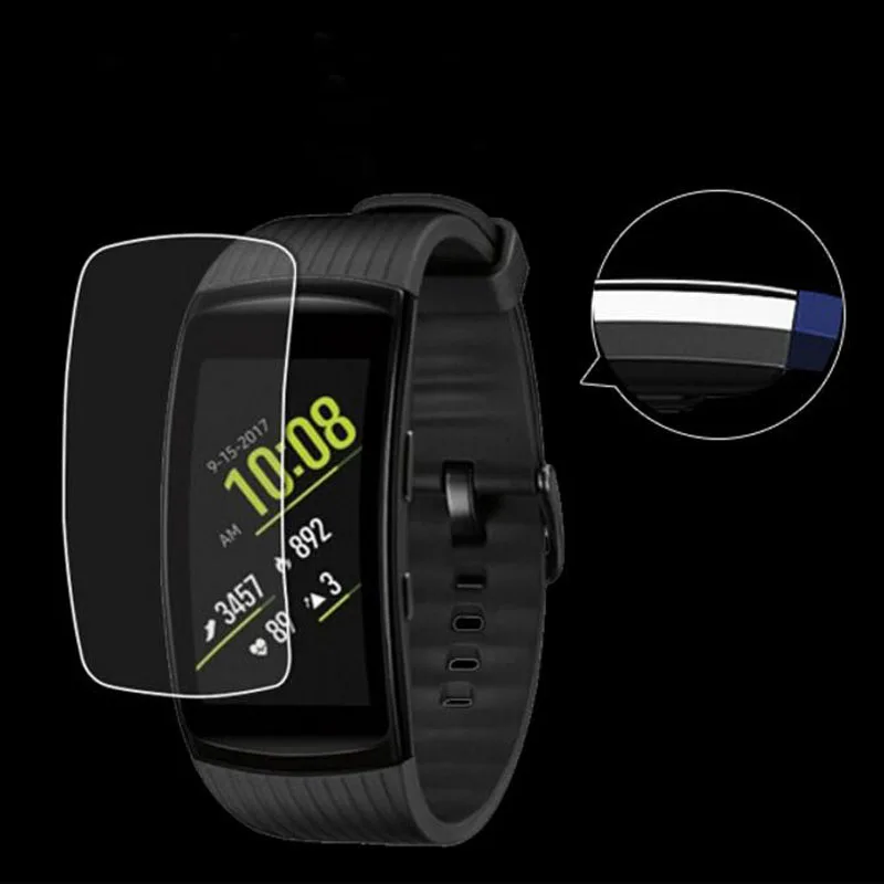 2 шт Анти-шок Мягкий ТПУ Ультра HD прозрачная защитная пленка для Samsung Gear Fit Pro Fit2