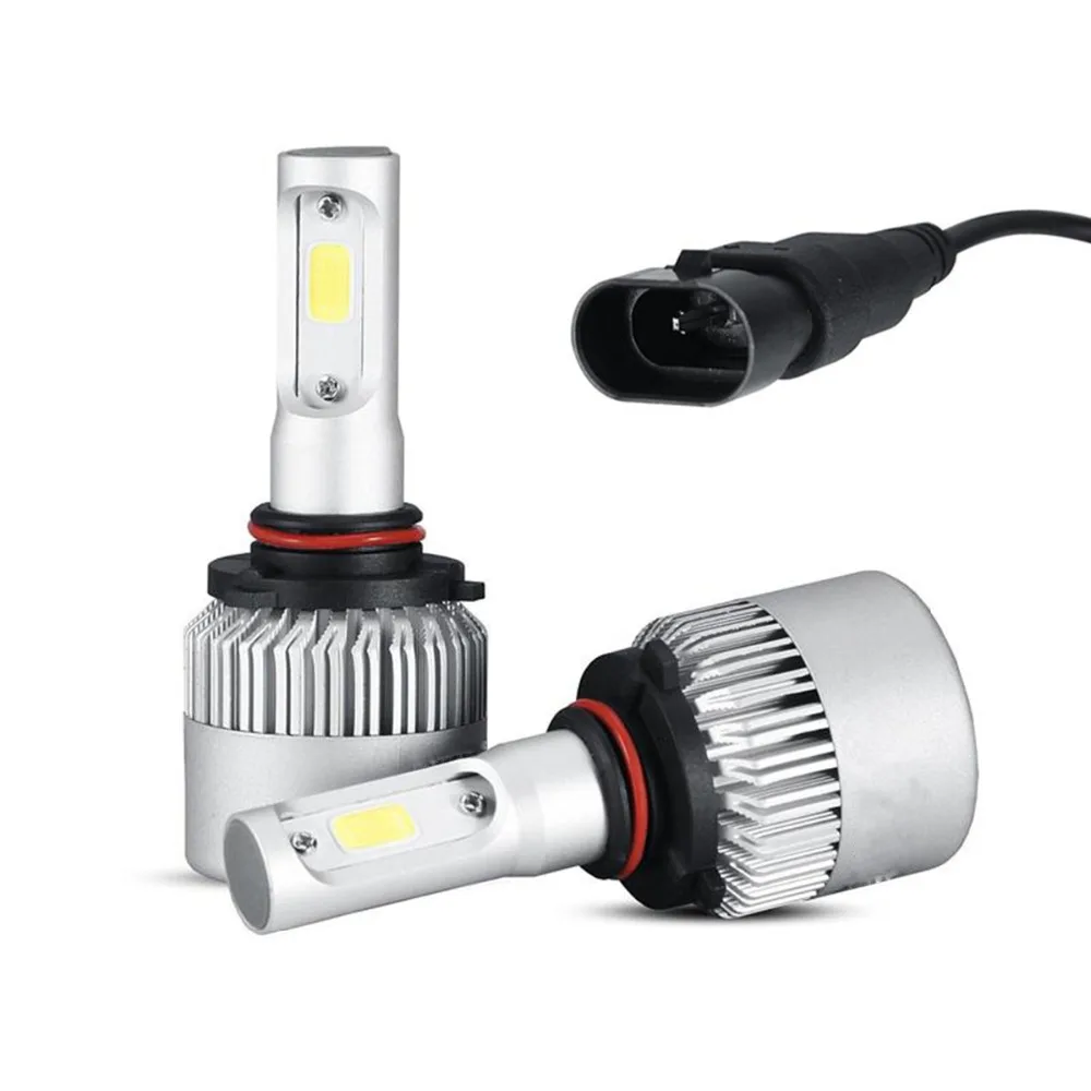 1 пара комплект светодиодных фар противотуманных S2 9005 LED 6000 K ближнего света