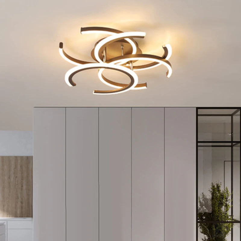 Modern led chandeliers light fixtures bedroom contemporary dining simple chandelier decorative kitchen new design hanging lamp | Лампы и