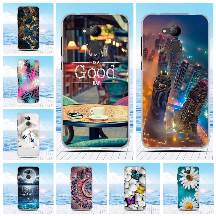 Чехол для Huawei Honor 6C Pro чехол 5 2 дюйма мягкие ТПУ чехлы телефонов с рисунком Пейзажа