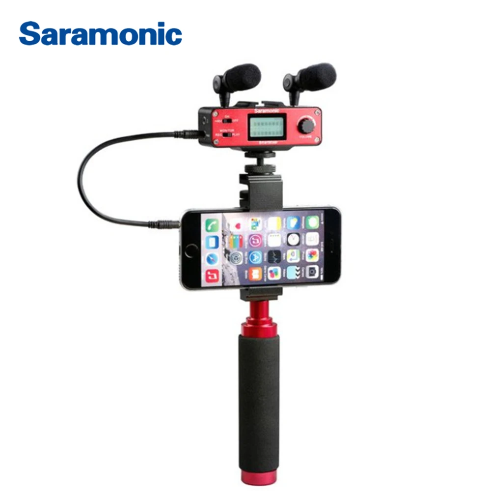Saramonic SmartMixer смартфон видео фильм беспроводной микрофон Запись стерео микрофонная установка для iPhone samsung Android