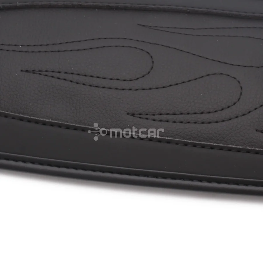 Motorcycle Rear Fender Flame Black PU Leather Bib Cushion Solo Seat Cover For Harley Sportster XL 883 1200 2004-2016 |