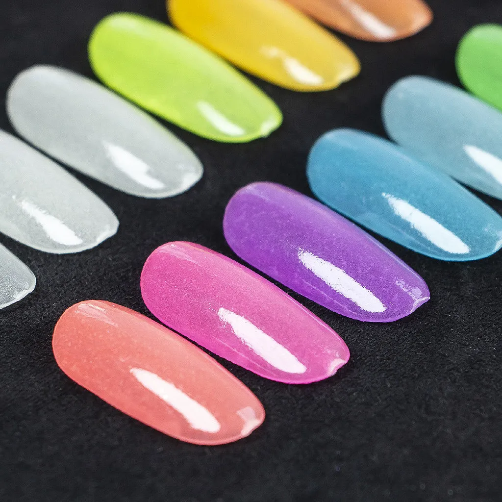 12colors/set Neon Pigment Nail Powder Dust Ombre Glitter Gradient Iridescent Acrylic Art DecorationG723 | Красота и здоровье