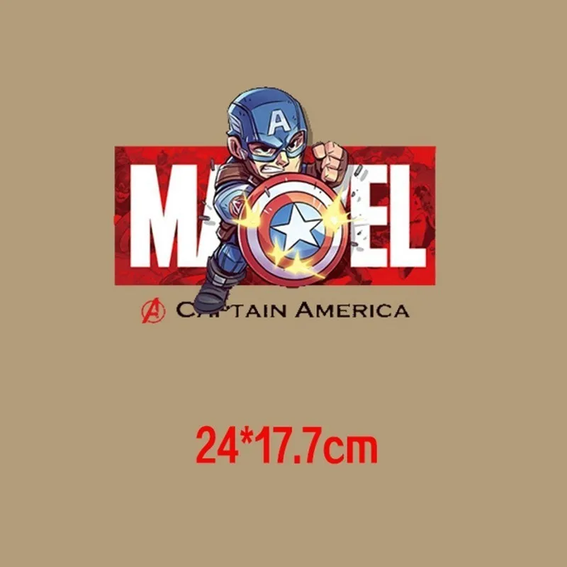 Модные нашивки с суперменом из мультфильма, термонаклейки для одежды Marvel, термонаклейки, наклейки с теплопередачей