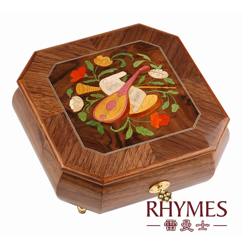 РИФМЫ 30 тонн ручной коленчатого музыкальная шкатулка драгоценностей деревянный