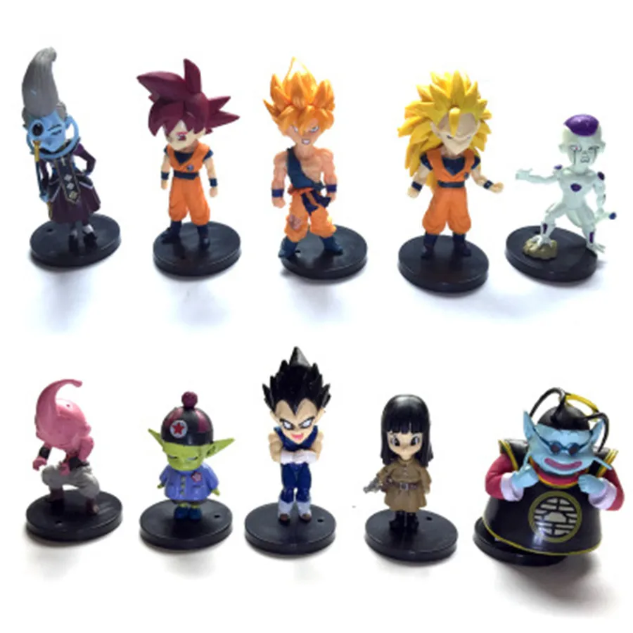 9 см X 3 20 стиль случайный Жемчуг дракона Z мини сайан вежета Gohan Dragon Ball фигурка