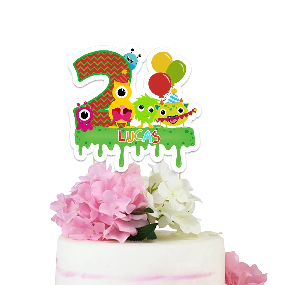 Тематический Топпер для торта в виде мини-монстров украшения вечерние НКИ