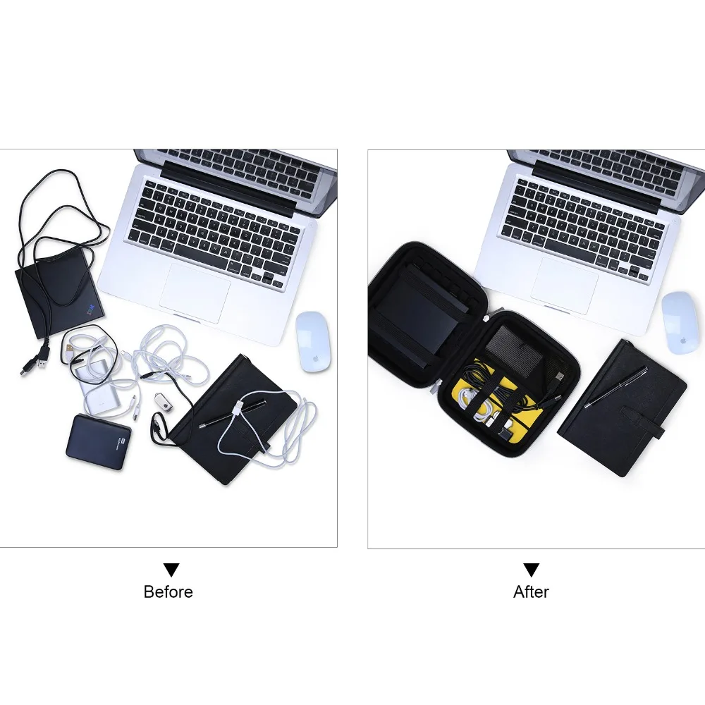 BAGSMART Новый EVA ударопрочный внешний DVD привод сумка для переноски жесткий диск