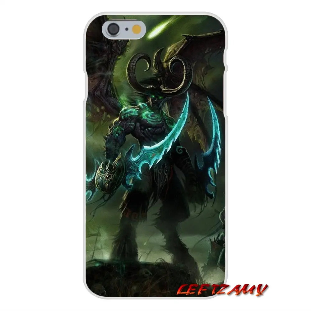 Чехол для мобильного телефона iPhone X XR XS MAX 4 4S 5 5S 5C SE 6 6S 7 8 Plus ipod touch WOW World of Warcraft Illidan