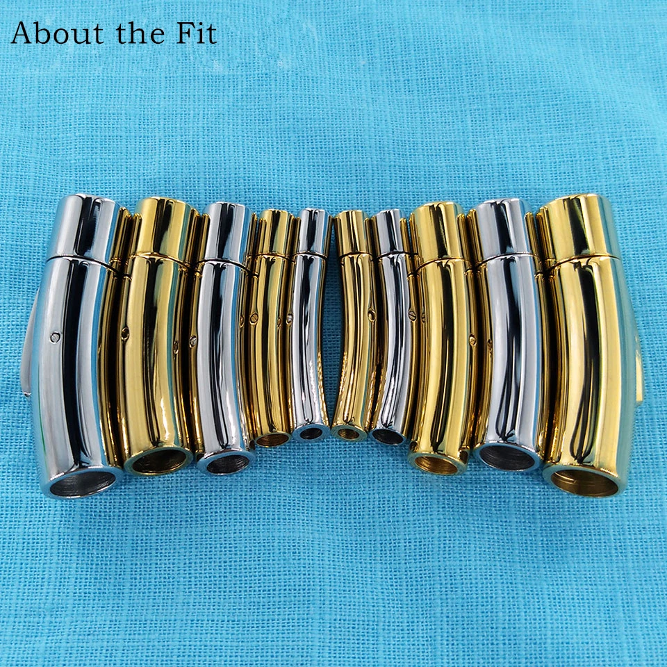 About the Fit 5mm 316L Stainless Steel Buckles End Clasps Necklace Bracelet Findings Jewellery Accessories Connector HandCrafted | Украшения