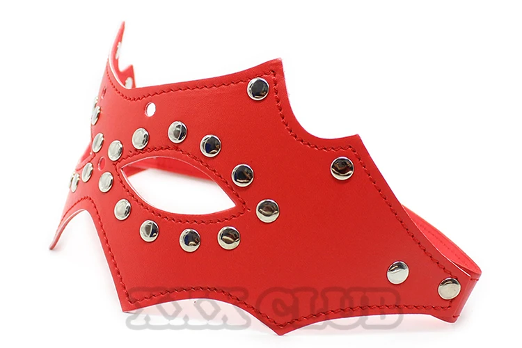 Тьерри Фетиш бондаж маска Шипованная Кожа секс для Хэллоуина вечеринки взрослые