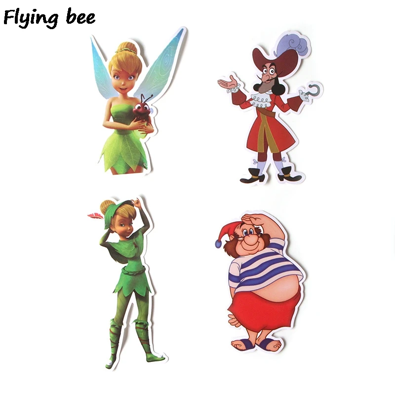 Flyingbee 19 шт. Питер Пэн мультфильмы стикер водонепроницаемый Скрапбукинг для телефона багаж ноутбук велосипед гитарная надпись наклейка s X0284