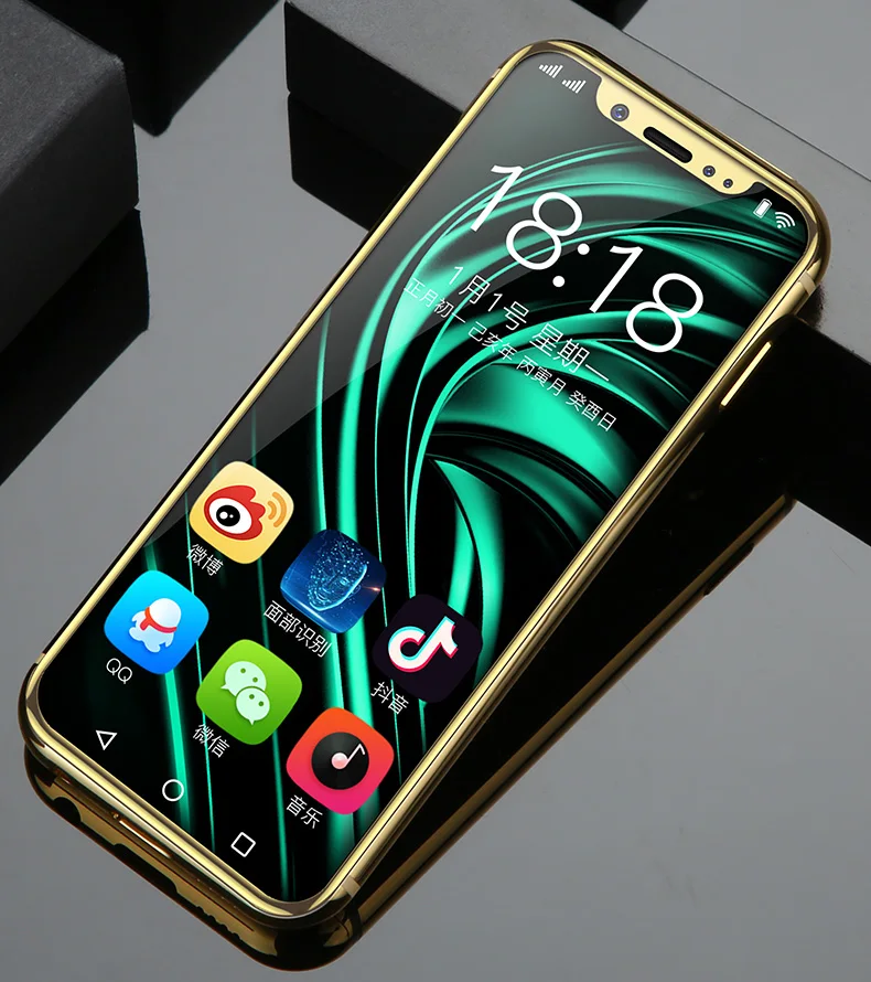 K-TOUCH I9 супер мини Карманный Android мобильный телефон 3,5 дюймов 3 ГБ ОЗУ 32 Гб ПЗУ Android 8,1 двойная SIM 4G смартфон Face ID 2200 мАч