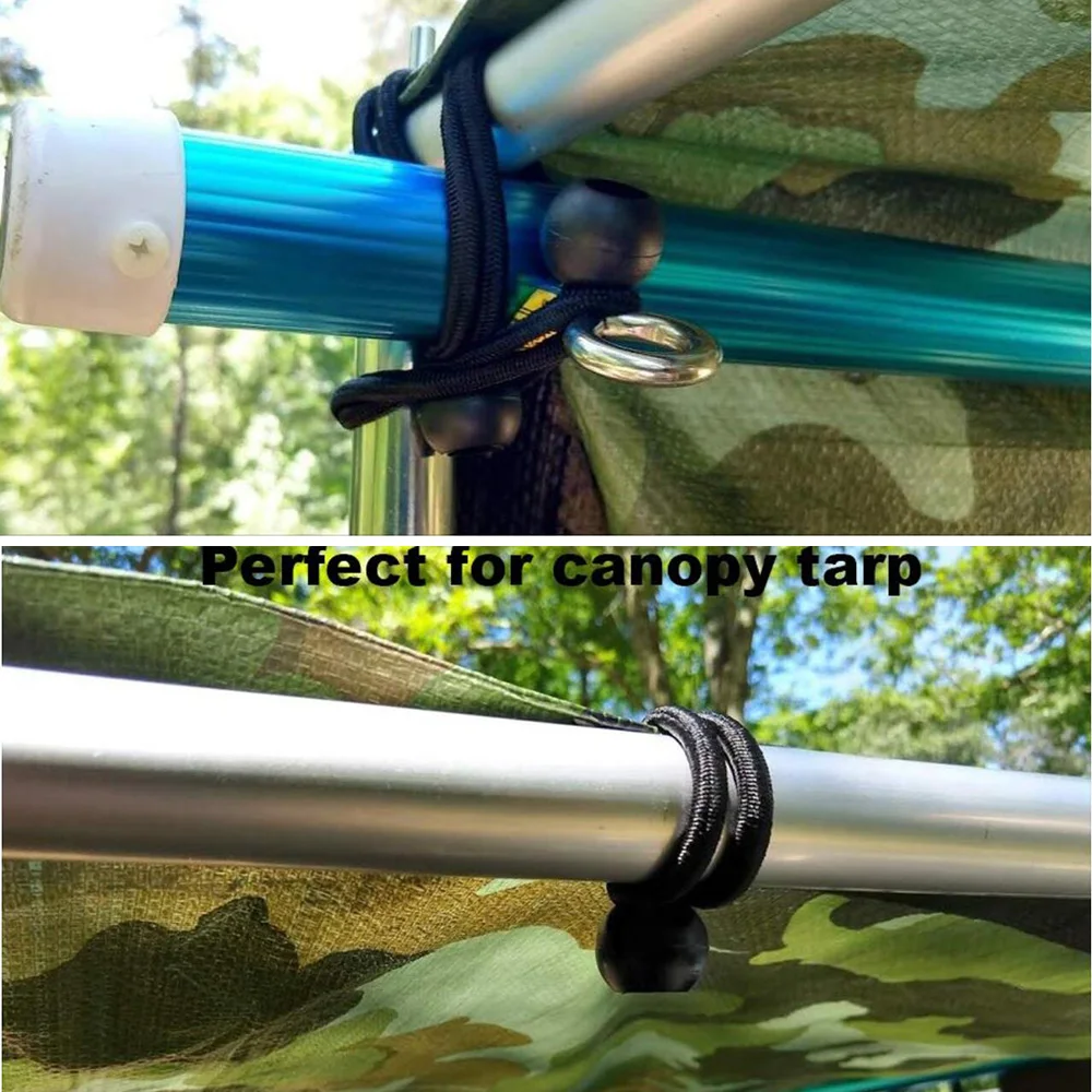 

50PCS 15cm 6" Ball Bungee Cord Tie Down Lashing Strap Elastic Binding Tape Luggage Rubber Rope bondage Ropes Car Organizer