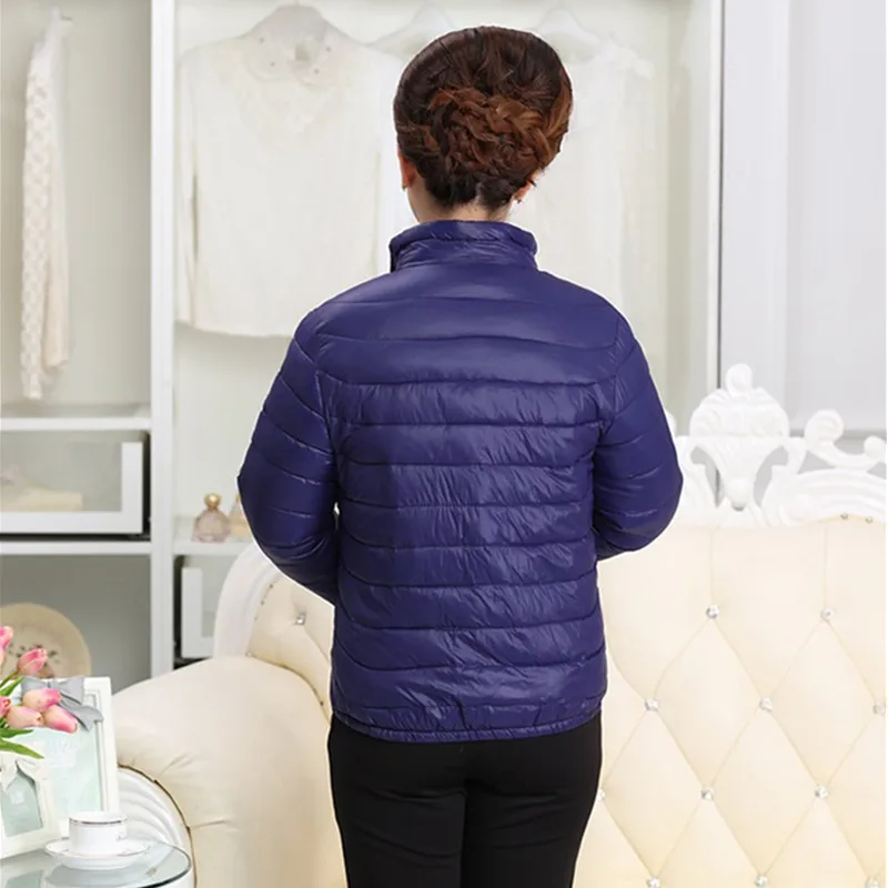 UHYTGF Women's Winter Jacket Parker Coat Warm 4XL Plus Size Down Cotton Short Outerwear Female Thin Tops Fashion Ladies 166 | Женская