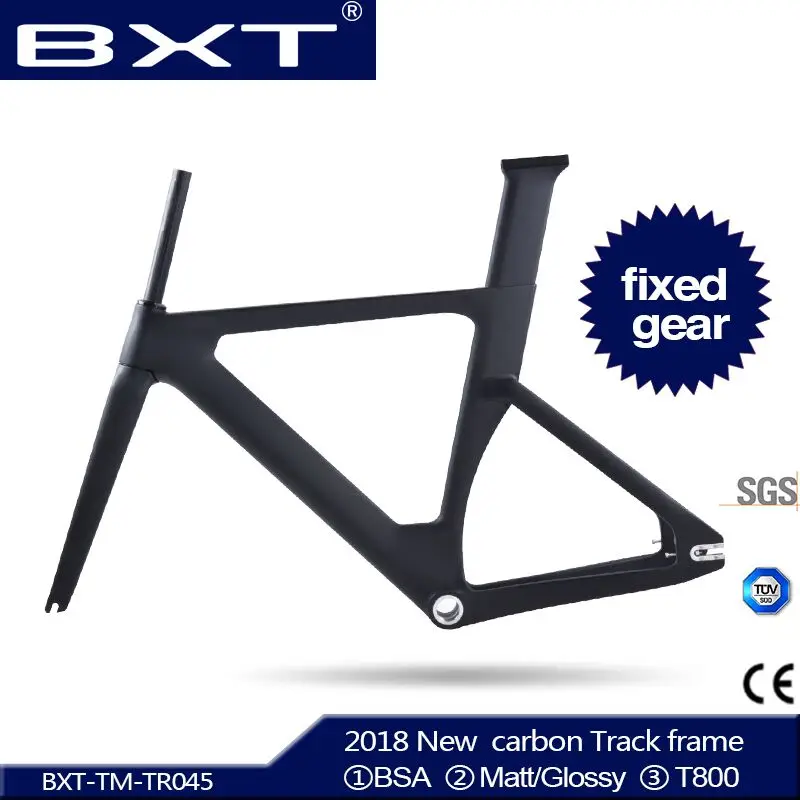 Полный трековая карбоновая рама с BSA forks зажим для сиденья T800 фиксированные передачи углеродный след велосипедная Рама используется для гоночный велосипед frameShock a