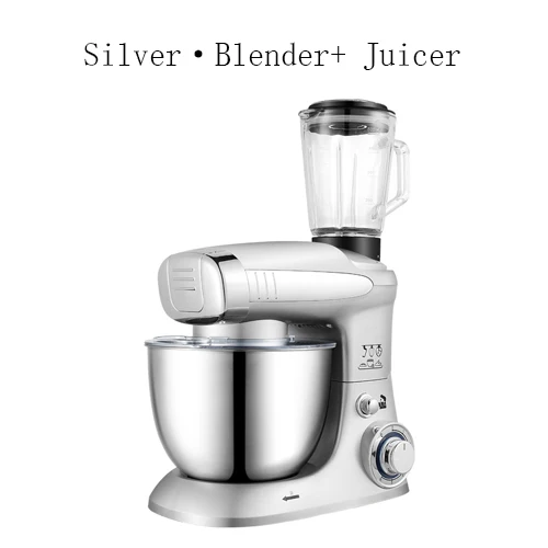 Silver 3 Блендер Mikser 4L 1000 Вт кухонный Электрический миксер для еды взбиватель для яиц Тесто крем блендер соковыжималка Мясорубка Batidora - Цвет: Silver 3