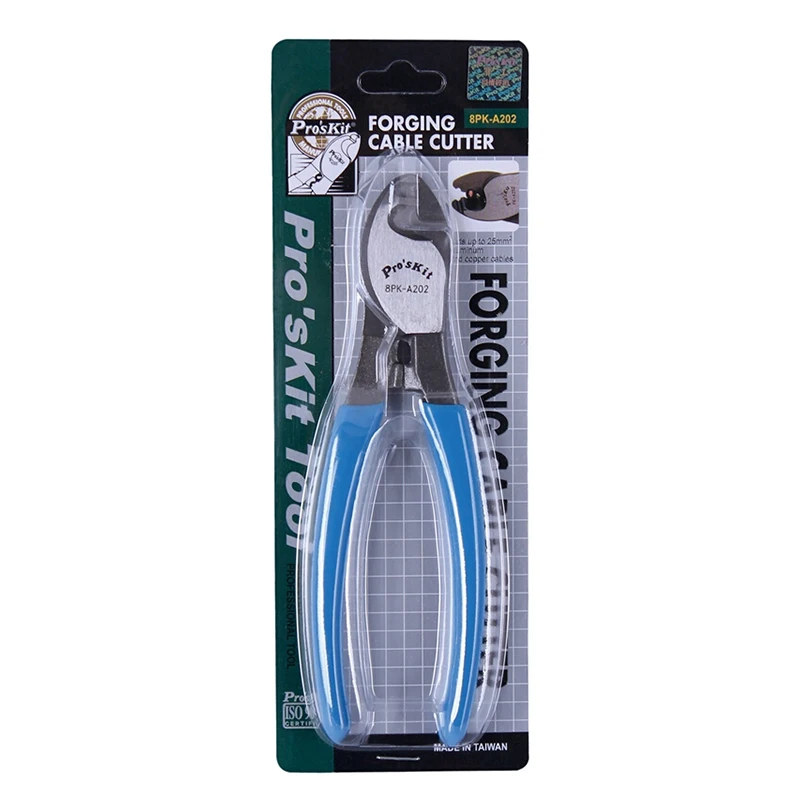 Pro'sKit 8PK A202 кабельный резак для зачистки проводов 25mm2 гибкий провод|Плоскогубцы| |