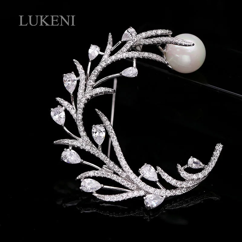 LUKENI, Новое поступление, разноцветные циркониевые броши, булавки для костюма, высокое качество, безопасная брошь, подарки на праздник, вечеринку, для женщин, модная