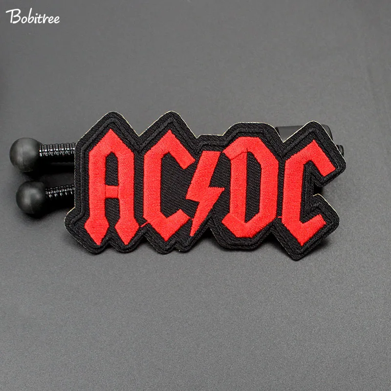 Музыка ACDC 9,5*4,9 см буквы патч значки гладильная вышивка для одежды наклейки аксессуары для одежды