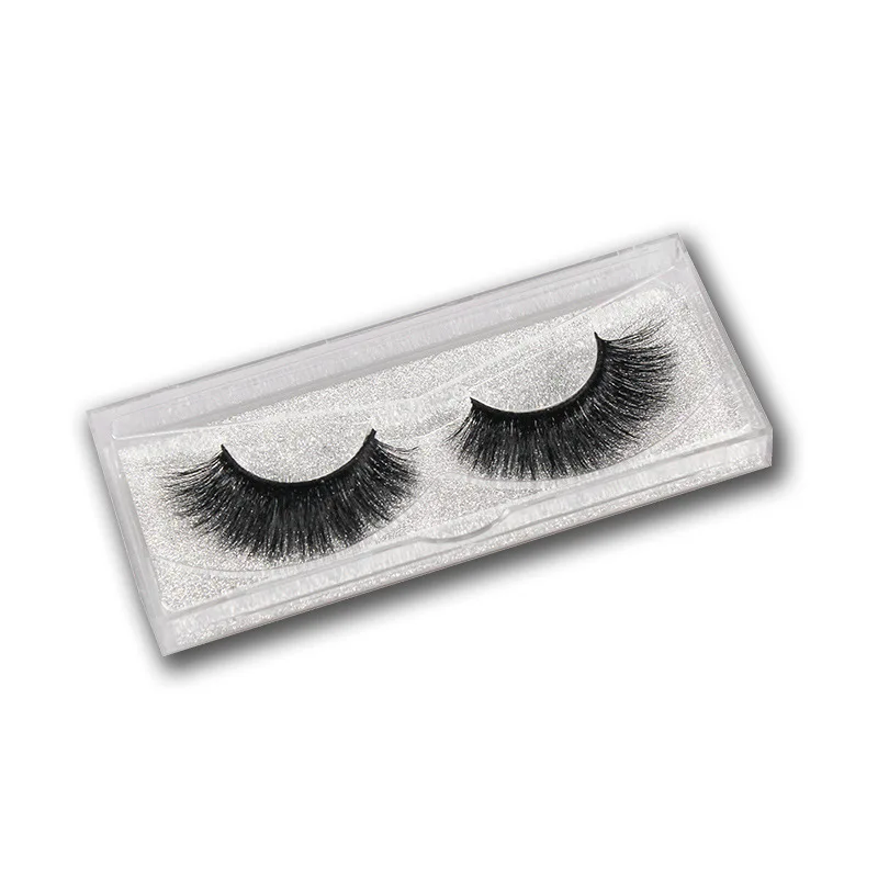 Ручной 3D норковые накладные ресницы натуральный длинный светильник телесный вид