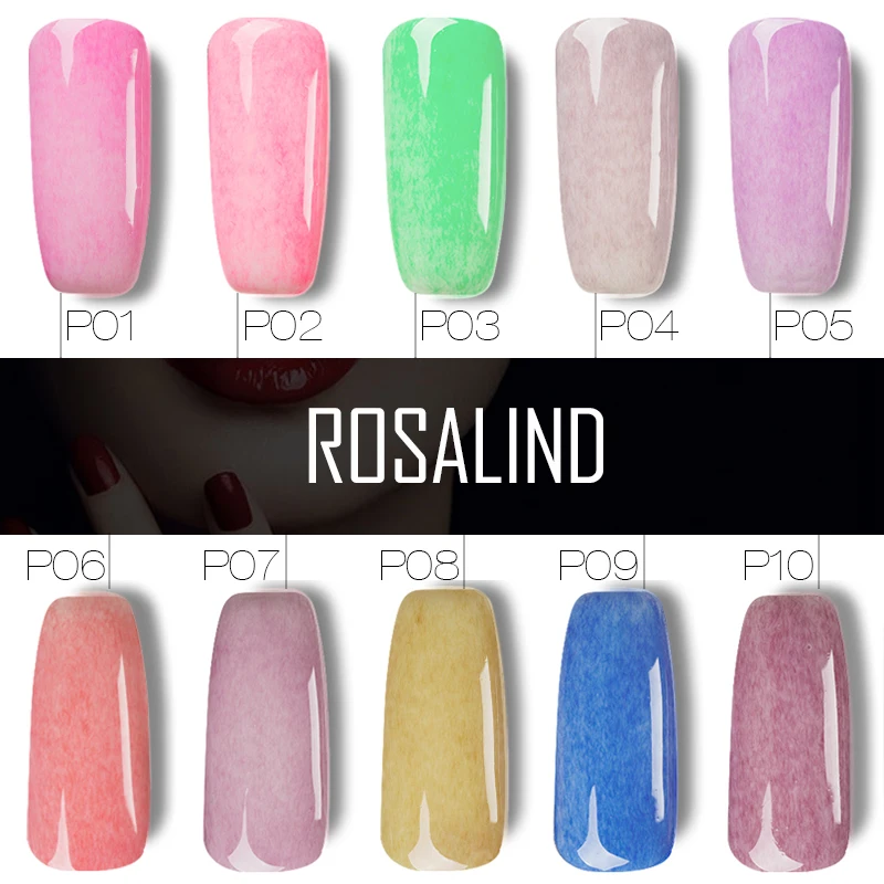 ROSALIND гель 1S P + черная бутылка 10 мл эффект искусственного меха P01-12 3D УФ
