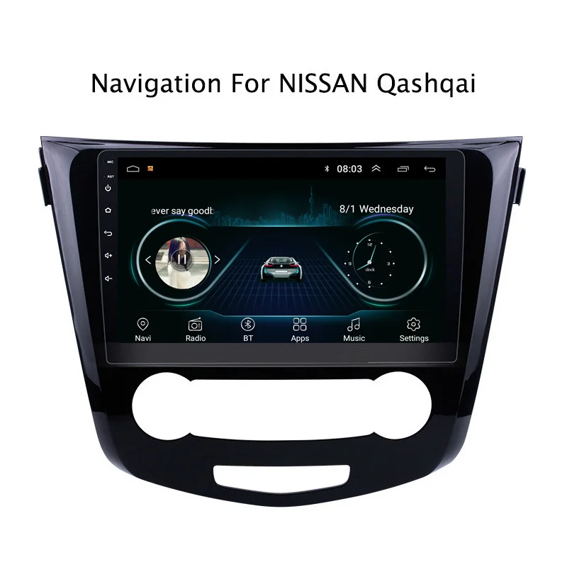 Ectwodvd Android 8 1 автомобильный dvd плеер gps навигация для Nissan Qashqai X Trail 2016 2018 Радио