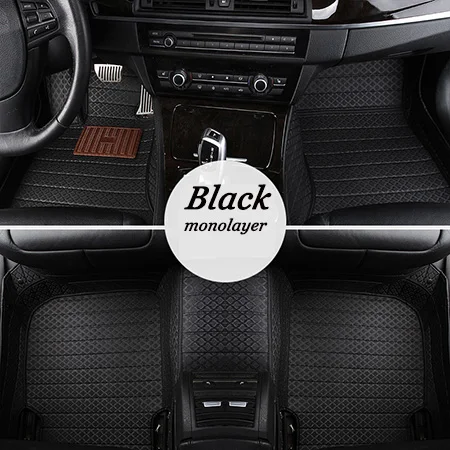 Black Кож специальные автомобильные коврики для Mazda Все модели mazda 3 Axela 2, 5, 6, 8 лет, atenza CX-7 CX-3 MX-5 CX-5 CX-9 CX-4 Авто Стайлинг - Название цвета: Black