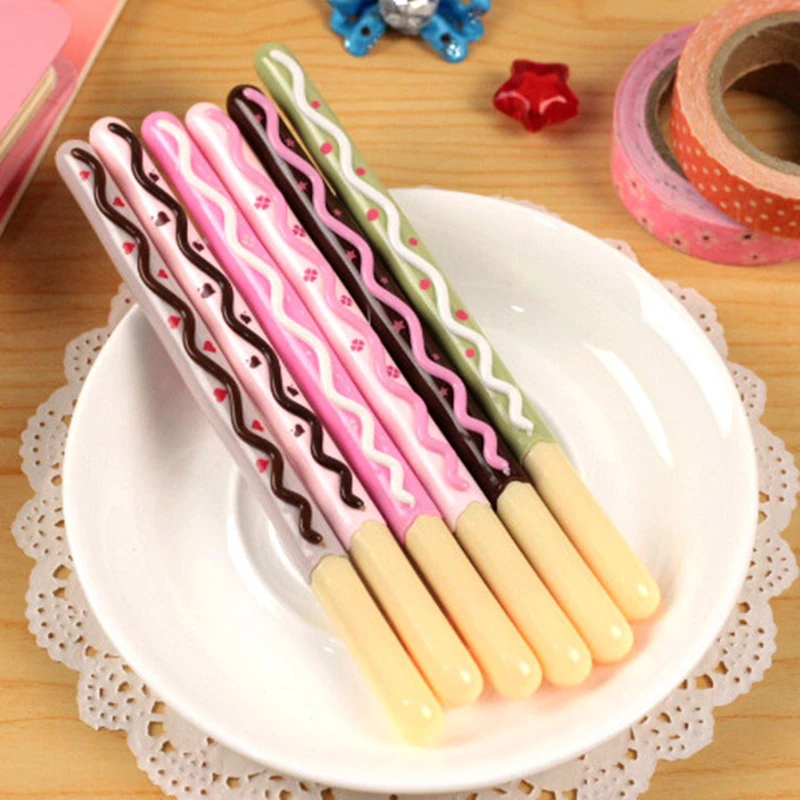 5 шт./лот гелевая ручка торт caneta Kawaii lapices креативные ручки boligrafo Канцтовары stylo