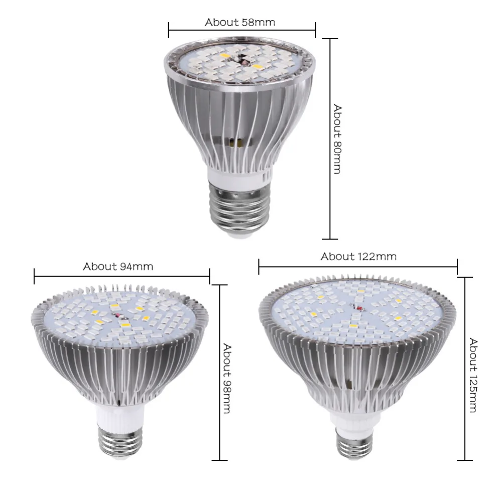 Полный спектр cfl светодиодный светильник для выращивания лампада E27 30 Вт 50 80 110 В 220