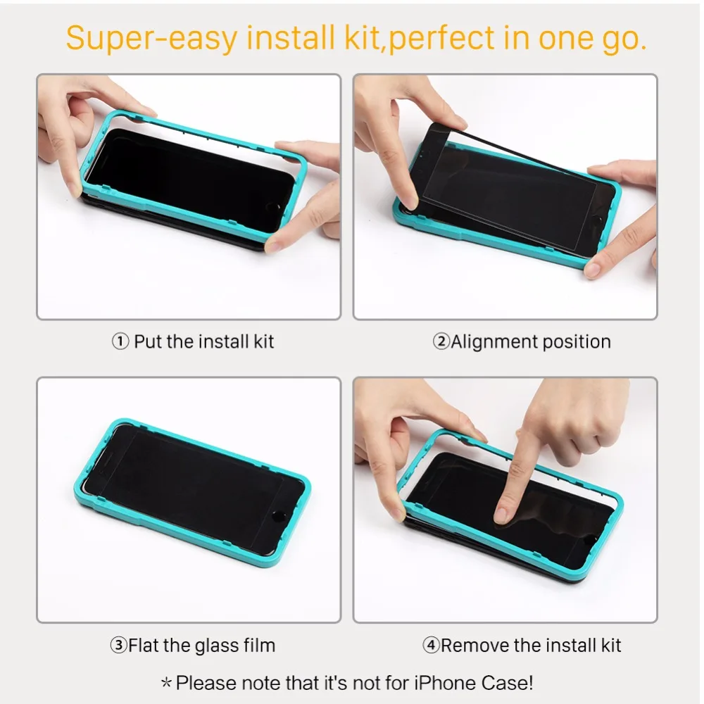 SmartDevil матовое закаленное стекло для iPhone 7 8 Plus полное покрытие Защитная пленка экрана 3D изогнутая 9H жесткая