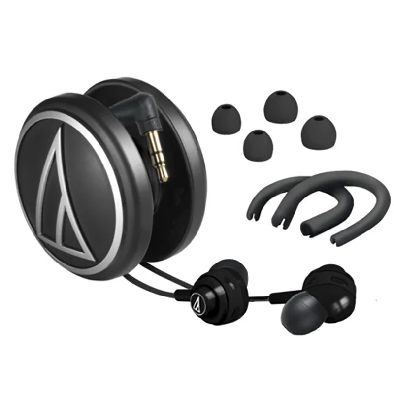 Оригинальные наушники Audio-Technica ATH-COR150, проводные наушники, спортивные наушники-вкладыши, регулируемые наушники с защитой от пота