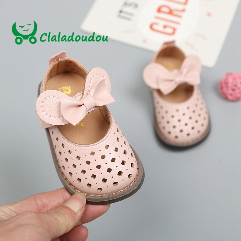 Claladoudou Toddler Baby Genuine Leather Shoes Newborn Baby Boys Girls Pure White Shoes Infant Toddler Soft Anti-slip Shoes 0-2Y
