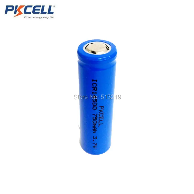 30 шт. PKCELL 14500 750mAh 3 7 V литий ионная аккумуляторная батарея AA литиевая для