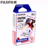 original fujifilm 10 sheets instax mini airmail instant film photo paper for instax mini 8 7s 25 50s 90 9 sp 1 sp 2 camera