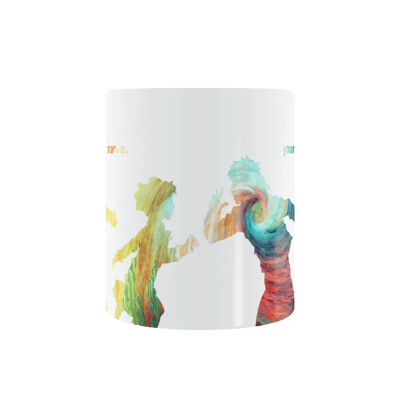 С героями мультфильмов в стиле японского аниме ваше имя Унесенные призраками