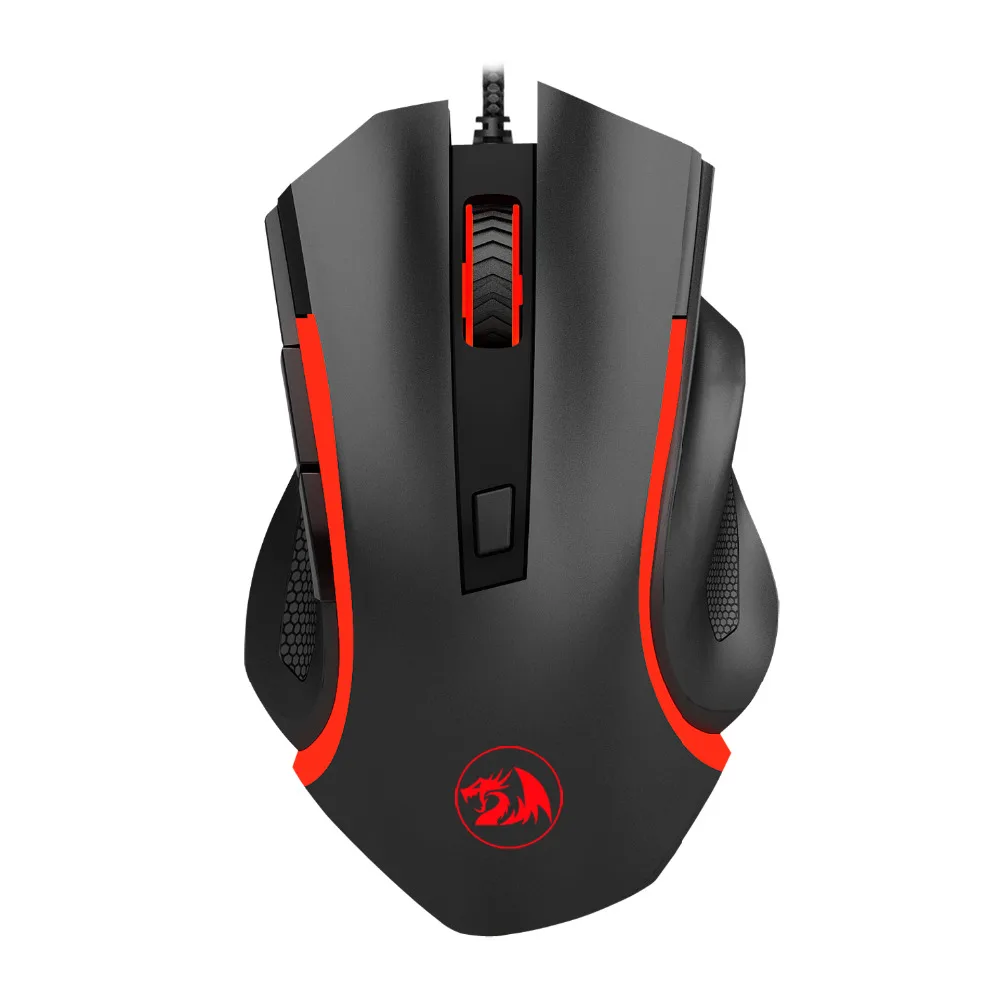 Мышь игровая Проводная Redragon M606 с Красной светодиодной подсветкой 3200 DPI 6 кнопок