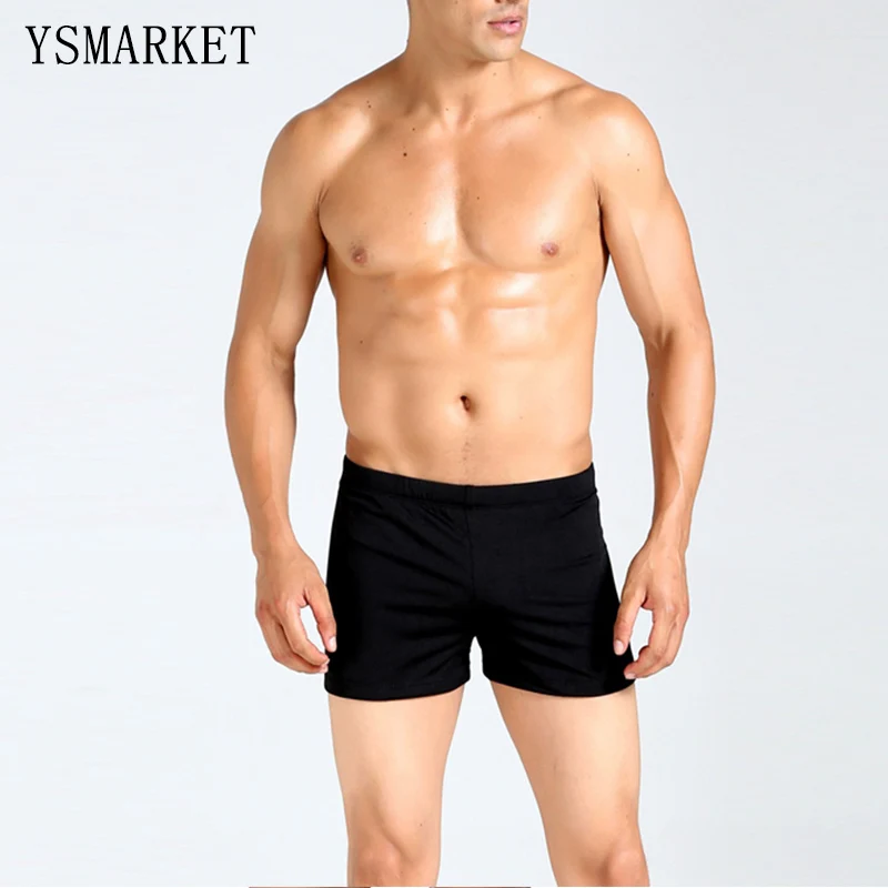 Новинка черные Синие сексуальные мужские боксеры шорты со средней талией