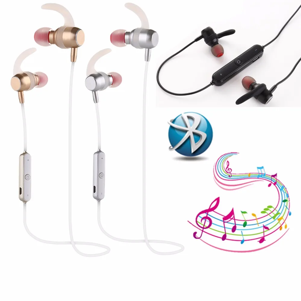 Беспроводные наушники Bluetooth гарнитура спортивные для бега стереонаушники