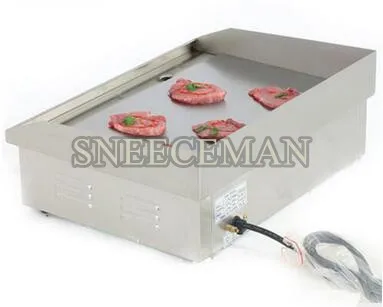 new model safe and efficient stainless steel professional electric flat top grill machine free global shipping