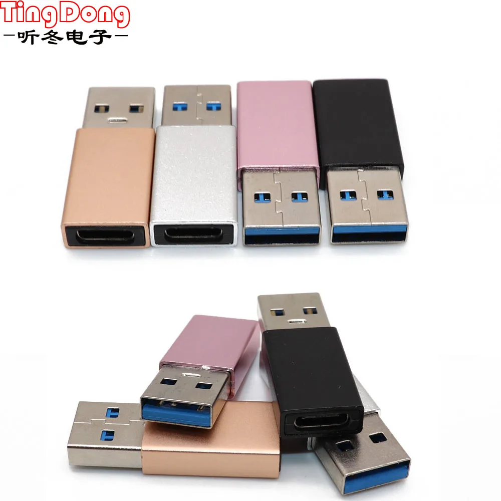 2 шт. для iPhone к Micro USB/type-C адаптер зарядного устройства женский штепсельный