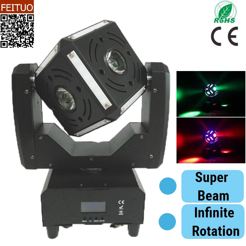 8 шт./лот 6x12 Вт RGBW 4в1 движущаяся головка со змеиным лучом 12*6* 5050SMD RGB мини светодиодный светильник для сценического клуба Quad Matrix DJ светильник ing оборудование