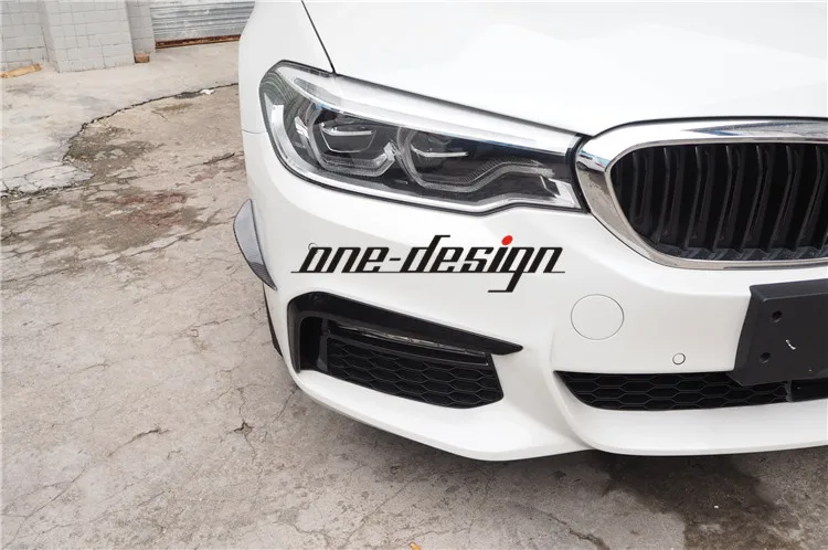 Murah Cocok Untuk BMW 5 Seri G30/G38 530Li/540i RZ Serat Karbon Depan Bumper Spoiler Udara Pisau Blade