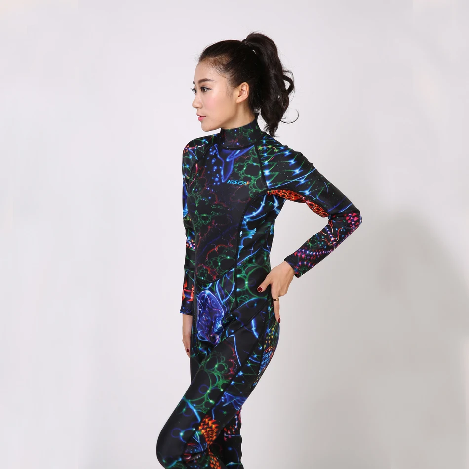 Hisea 3 мм неопреновый гидрокостюм купальный костюм для дайвинга плавания серфинга