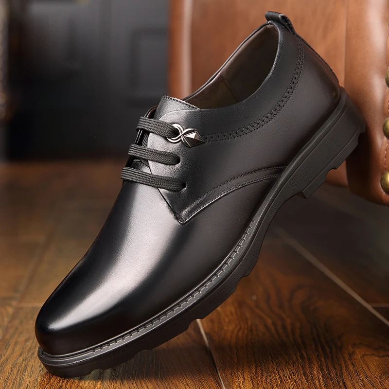 2018 New Black Brown Leather Men's Dress Shoes Official Business | Обувь