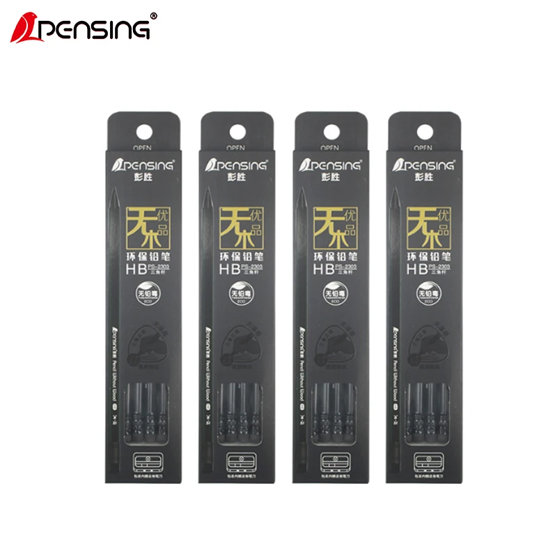 12pcs HB pencil crayons matite potloden escolar papelaria black standaard pencils lot plastic criativa for kids school material |