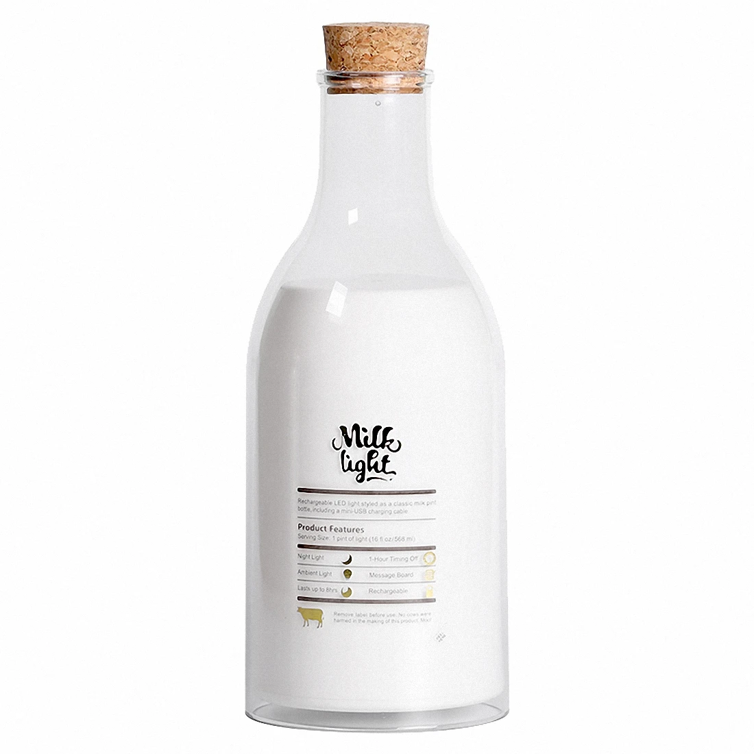 Промо-акция! Бутылка для молока с Ночник DIY сообщение ночник ручкой сообщений