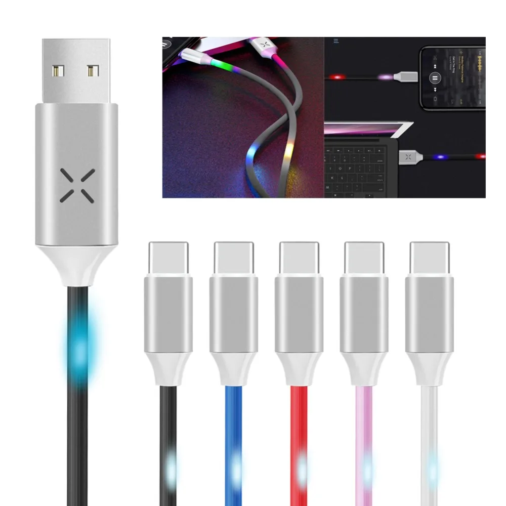 Голосовое управление светодиодный кабель для вспышки новый музыкой зарядный